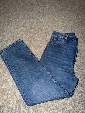 Abercrombie & Fitch Straight-Leg Medium Blue Women's Jeans